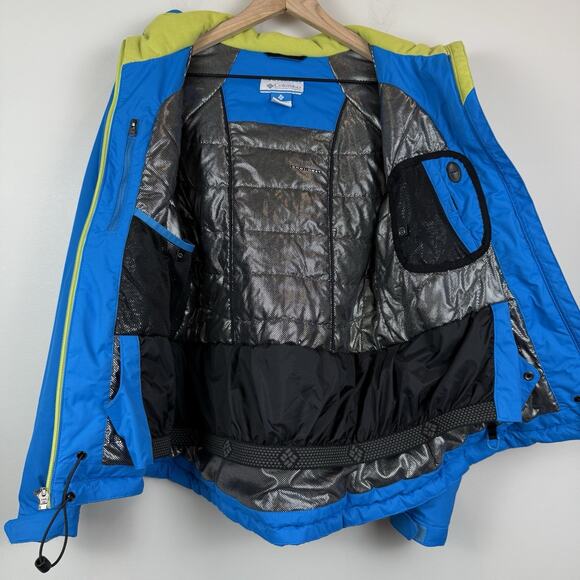 Columbia Ski Jacket Women‎ Small Blue Titanium Omni-Shield Hooded Outdoor - Picture 6 of 8